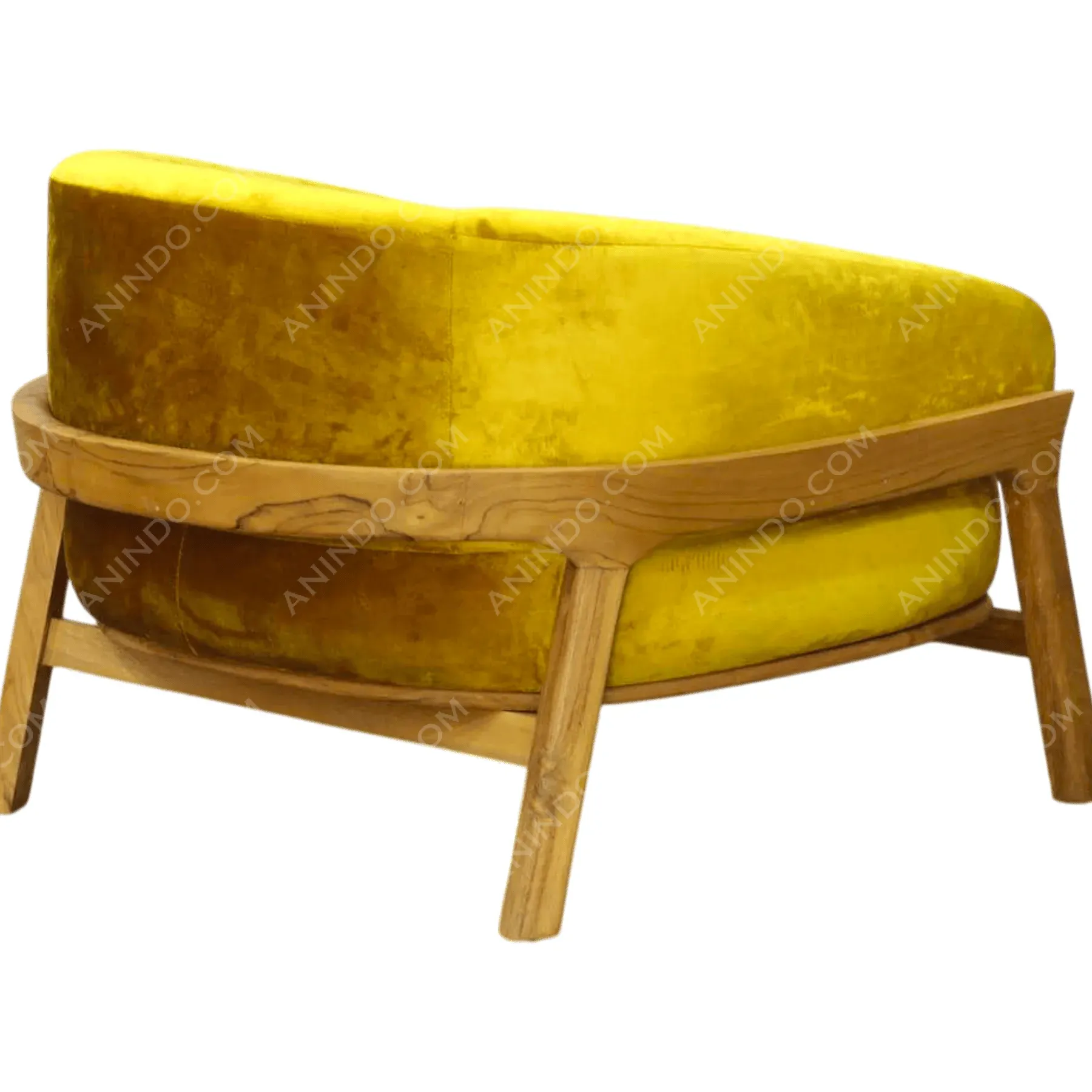 'Sunbeam' Velvet Tub Chair - Image 3