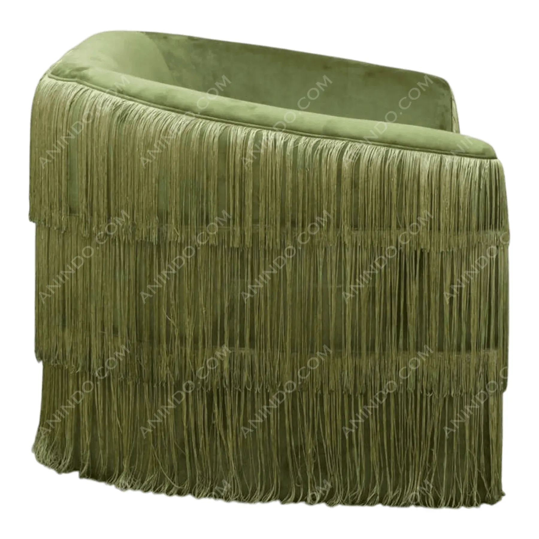 'Gatsby' Bullion Fringe Sofa - Image 4