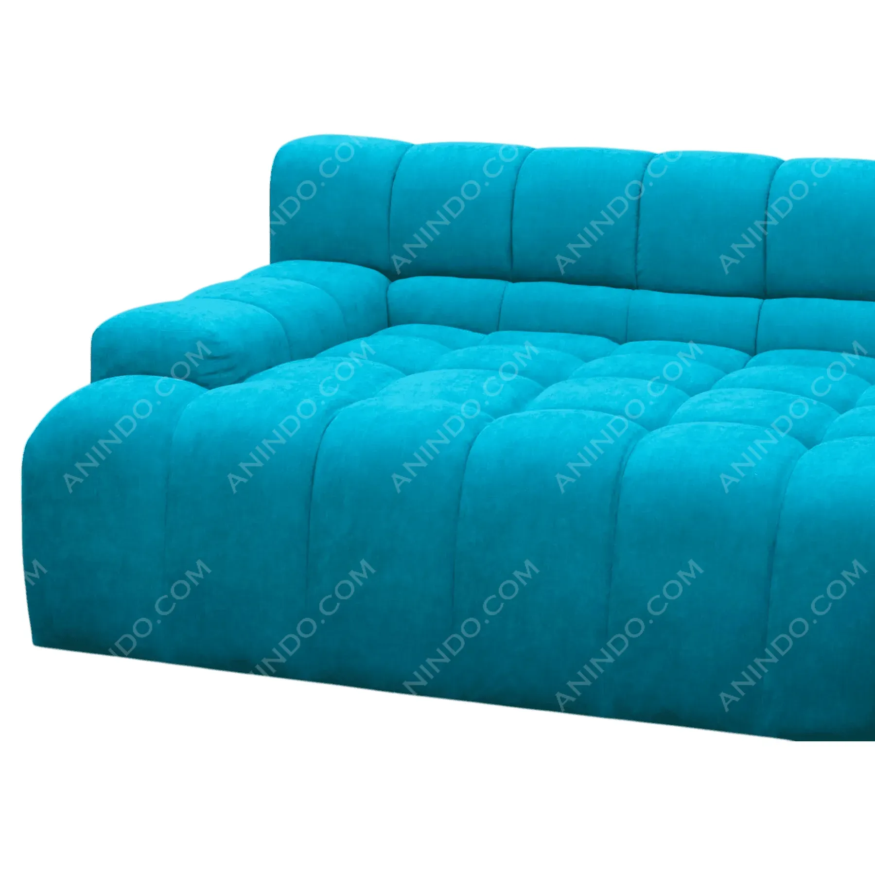 Azure Biscuit-Tufted Sectional - Image 3