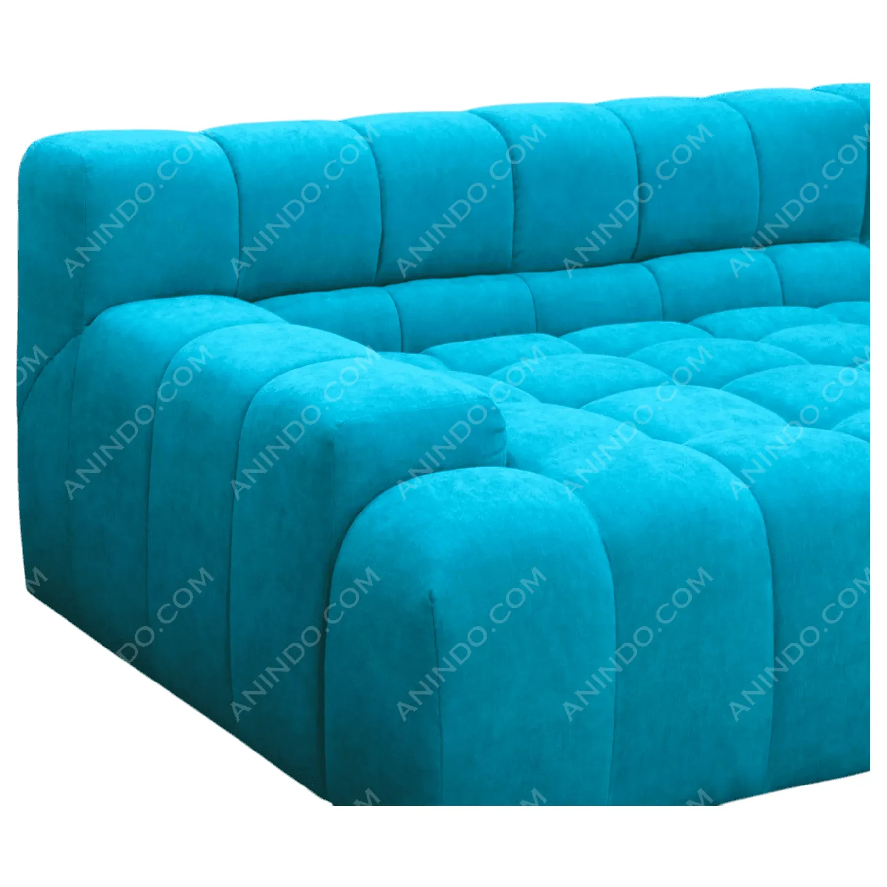 Azure Biscuit-Tufted Sectional - Image 5