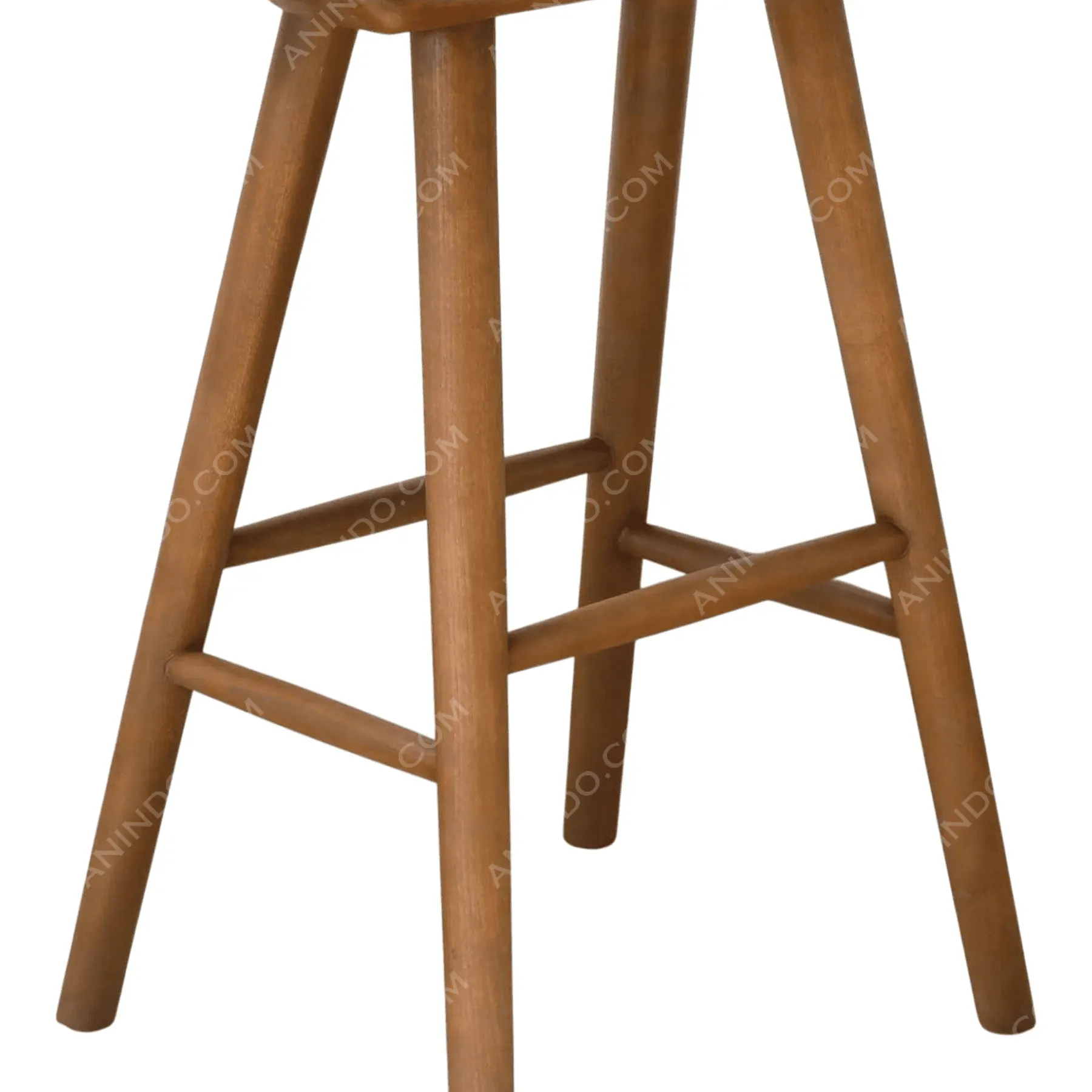 Oslo Solid Wood Saddle Stool - Image 2