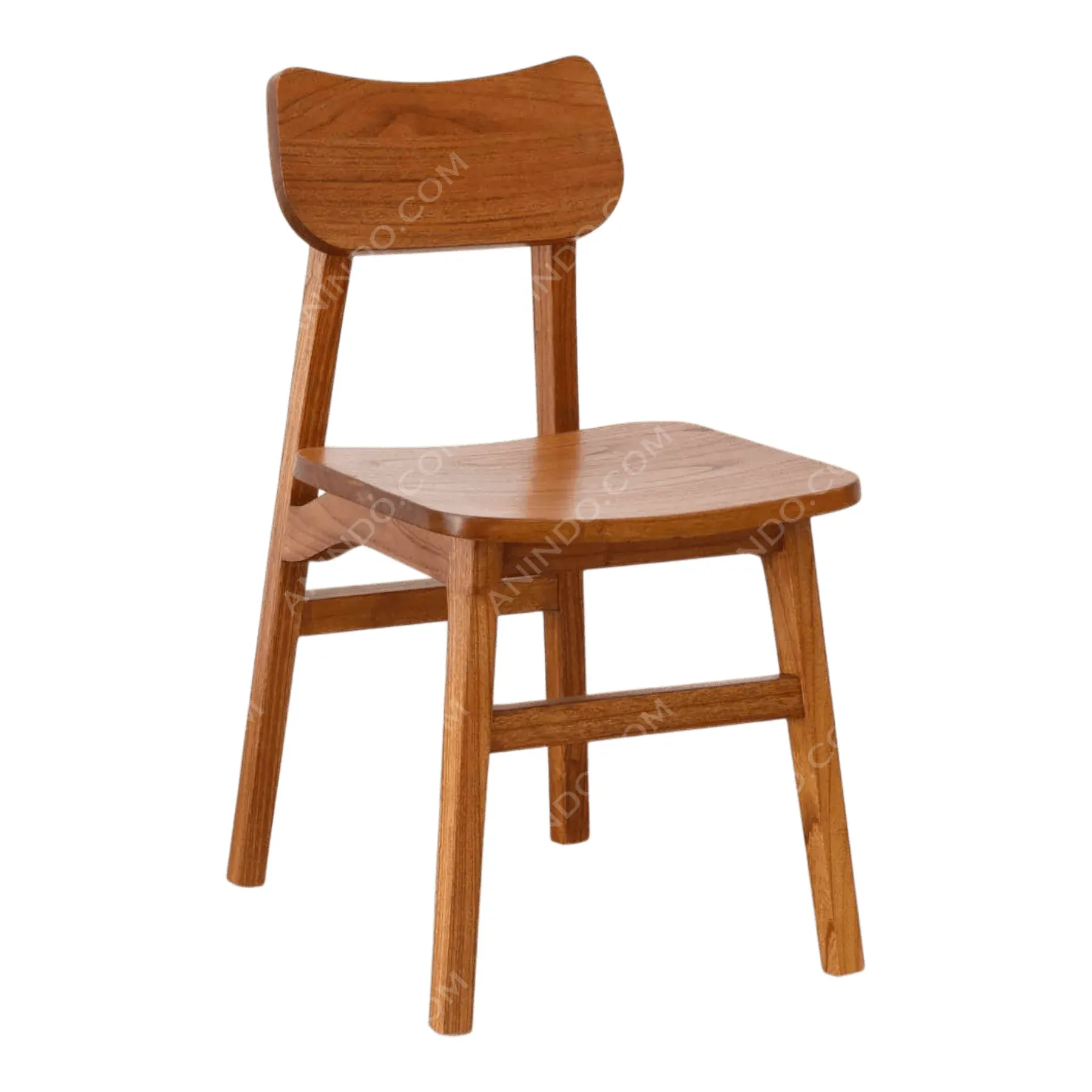 Finn Solid Teak Dining Chair - Image 2