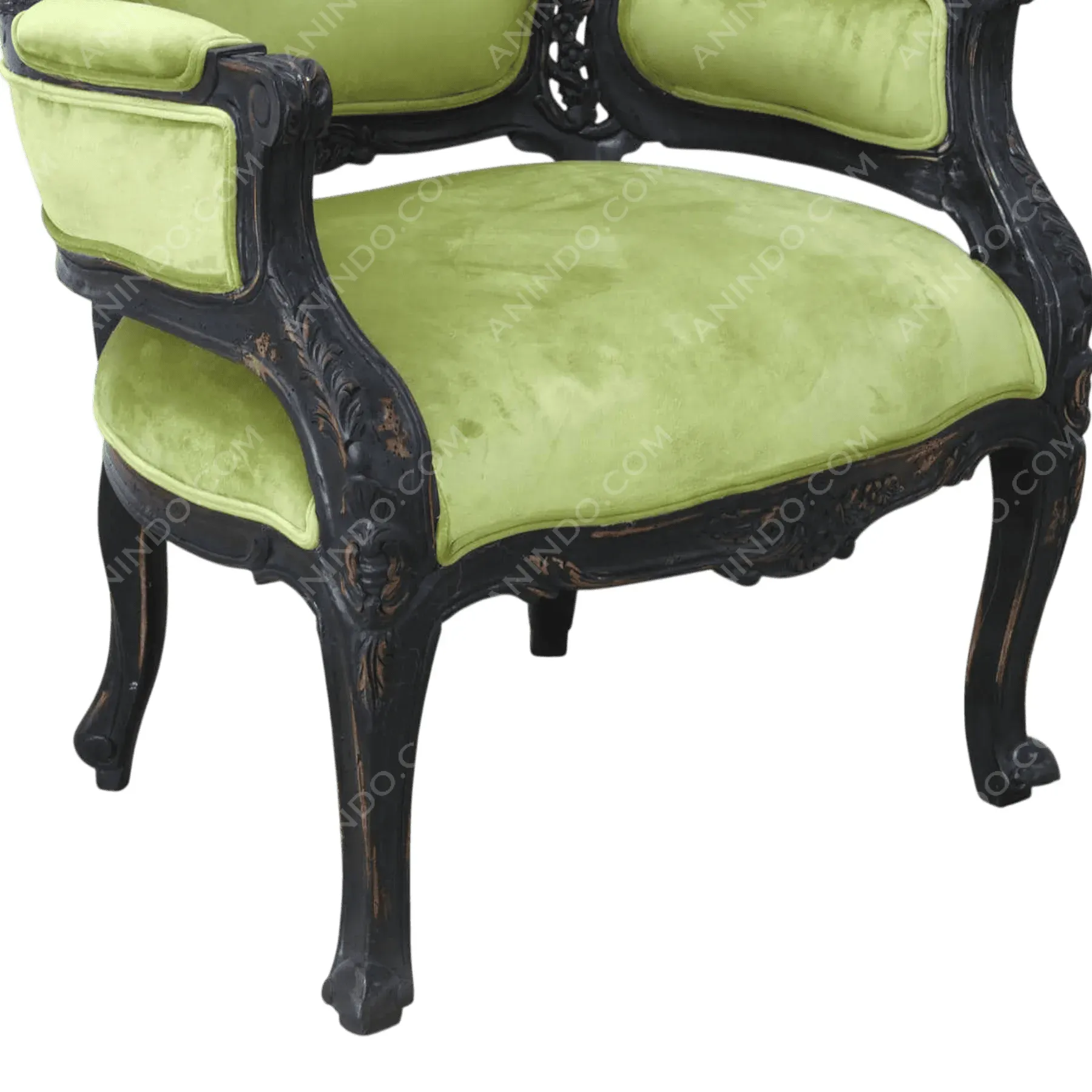Baronial Velvet Armchair - Image 5