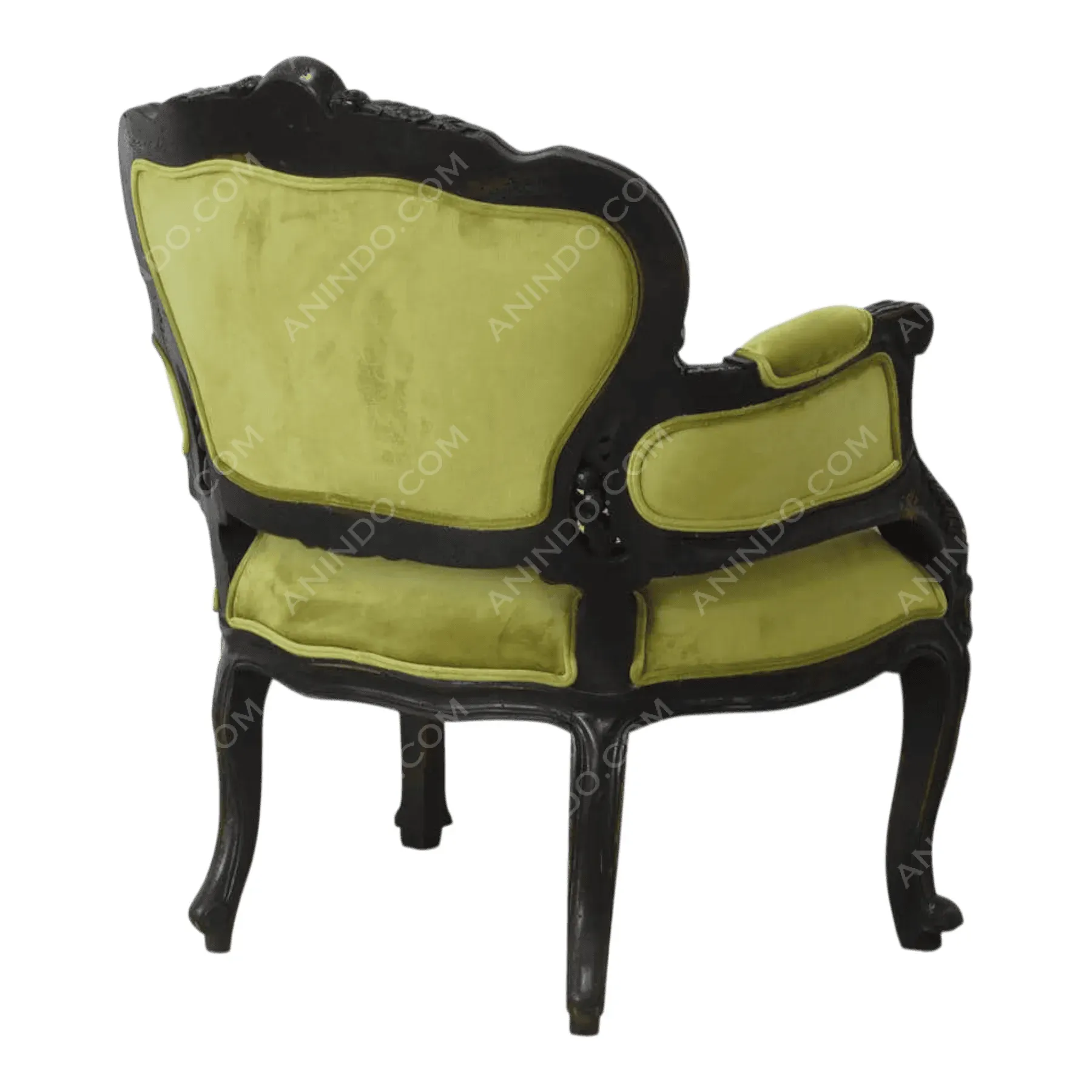 Baronial Velvet Armchair - Image 2
