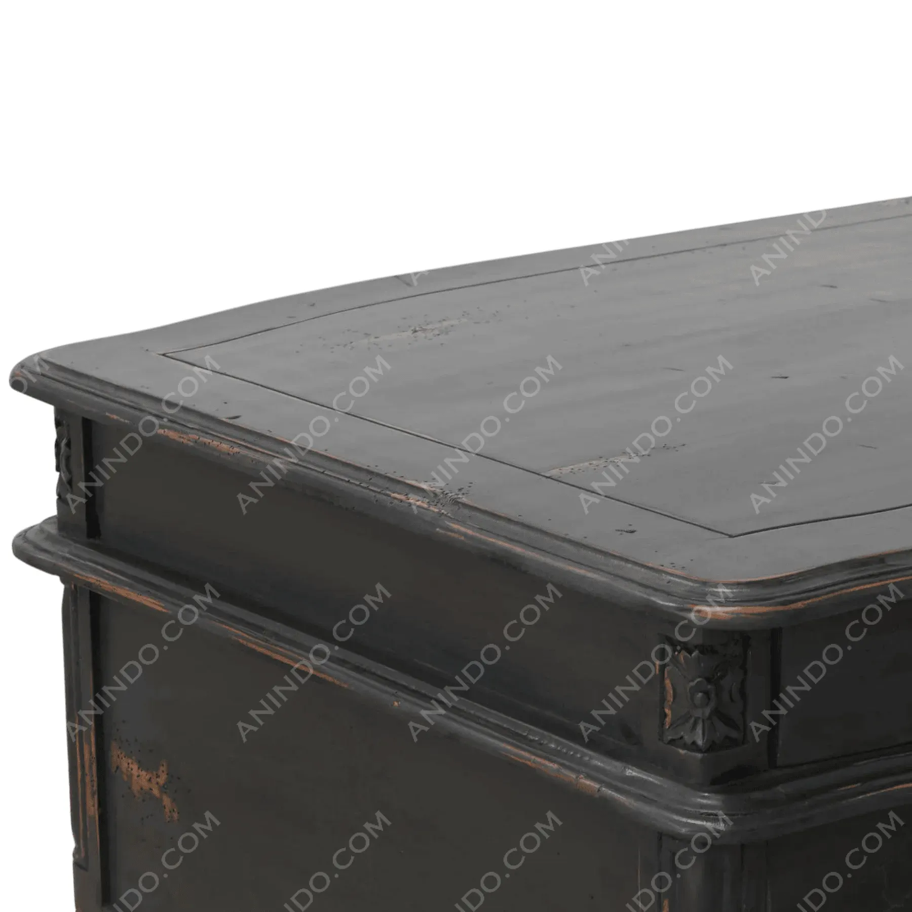 "Versailles" Distressed Executive Desk - Image 4