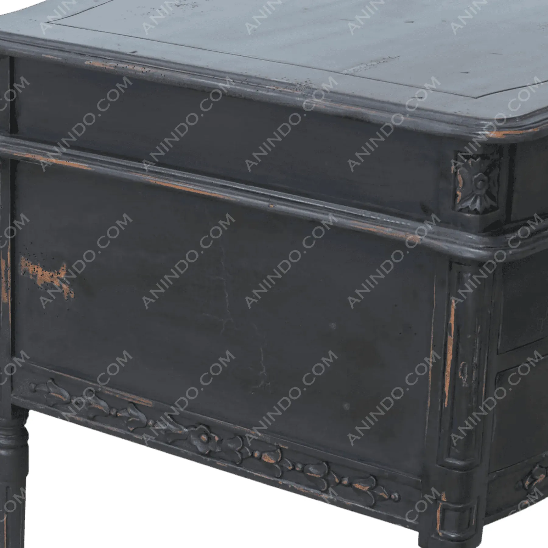 "Versailles" Distressed Executive Desk - Image 5