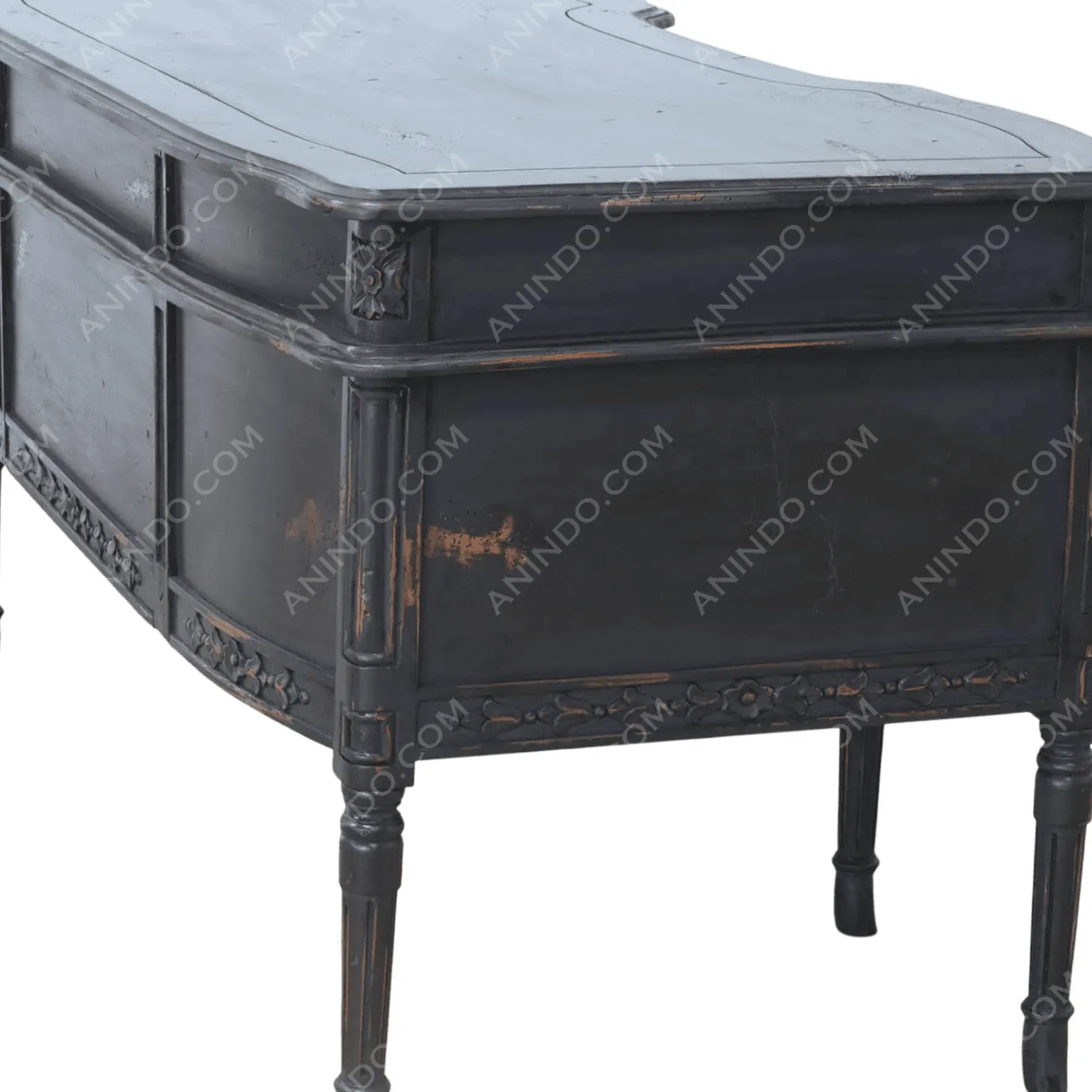 "Versailles" Distressed Executive Desk - Image 6