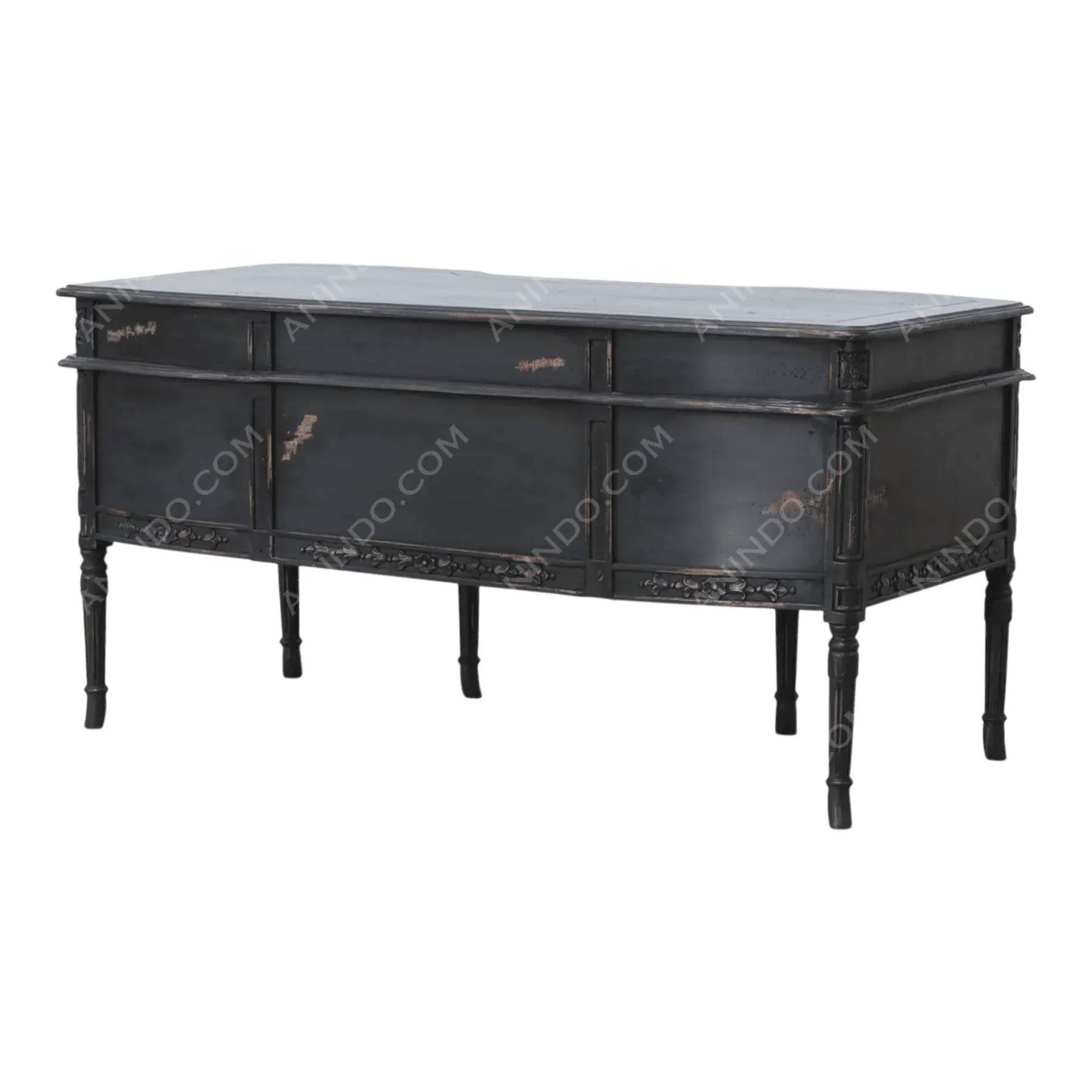 "Versailles" Distressed Executive Desk - Image 7