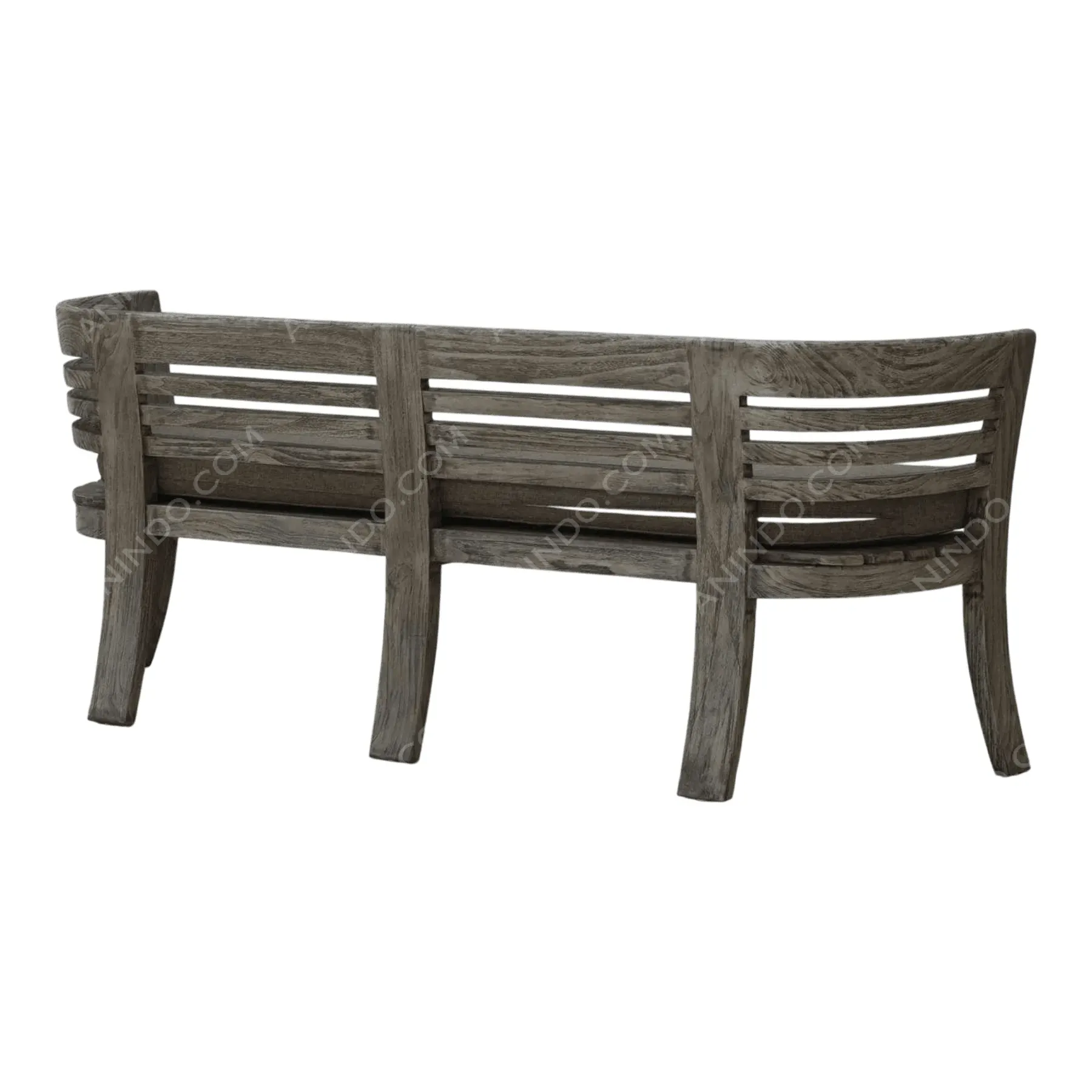 Aris Curved Slat Bench - Image 6