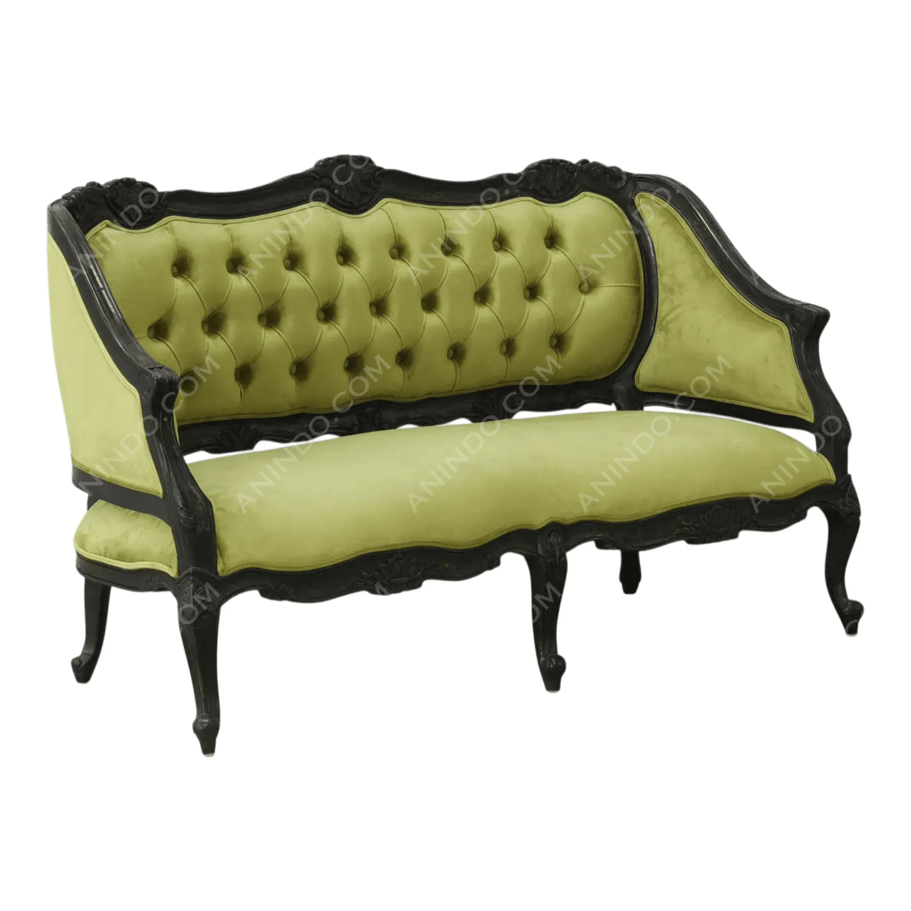 Voltaire Tufted Settee - Image 2