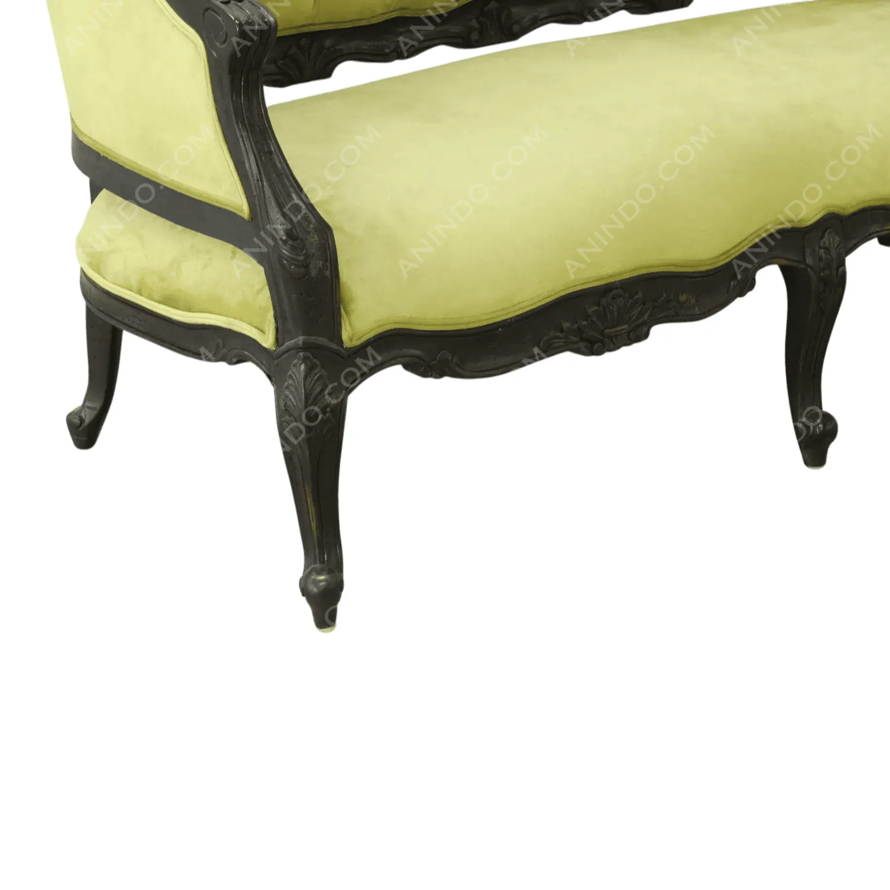 Voltaire Tufted Settee - Image 3