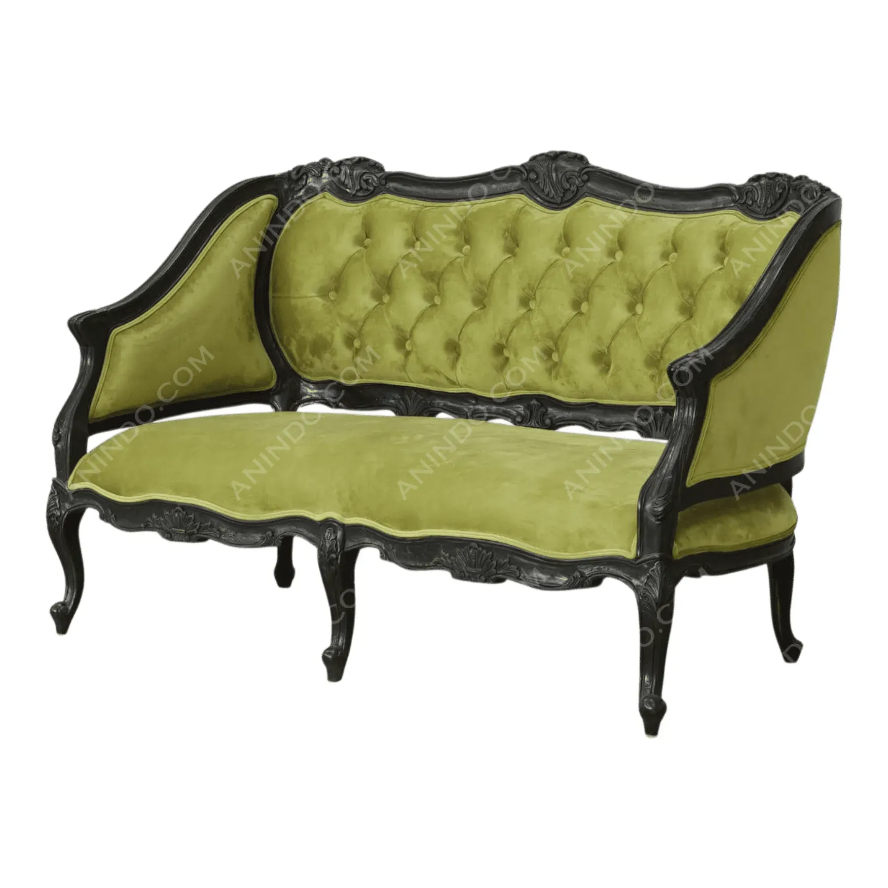 Voltaire Tufted Settee - Image 7