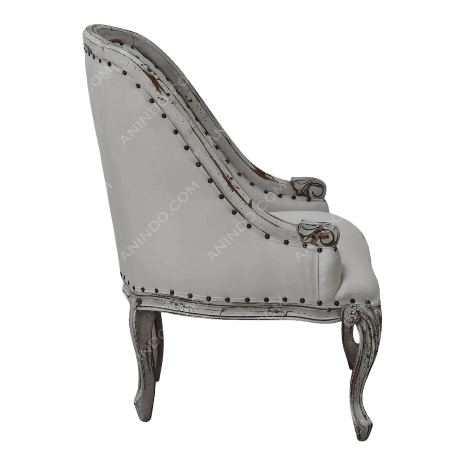 Provencal Linen Armchair - Image 5