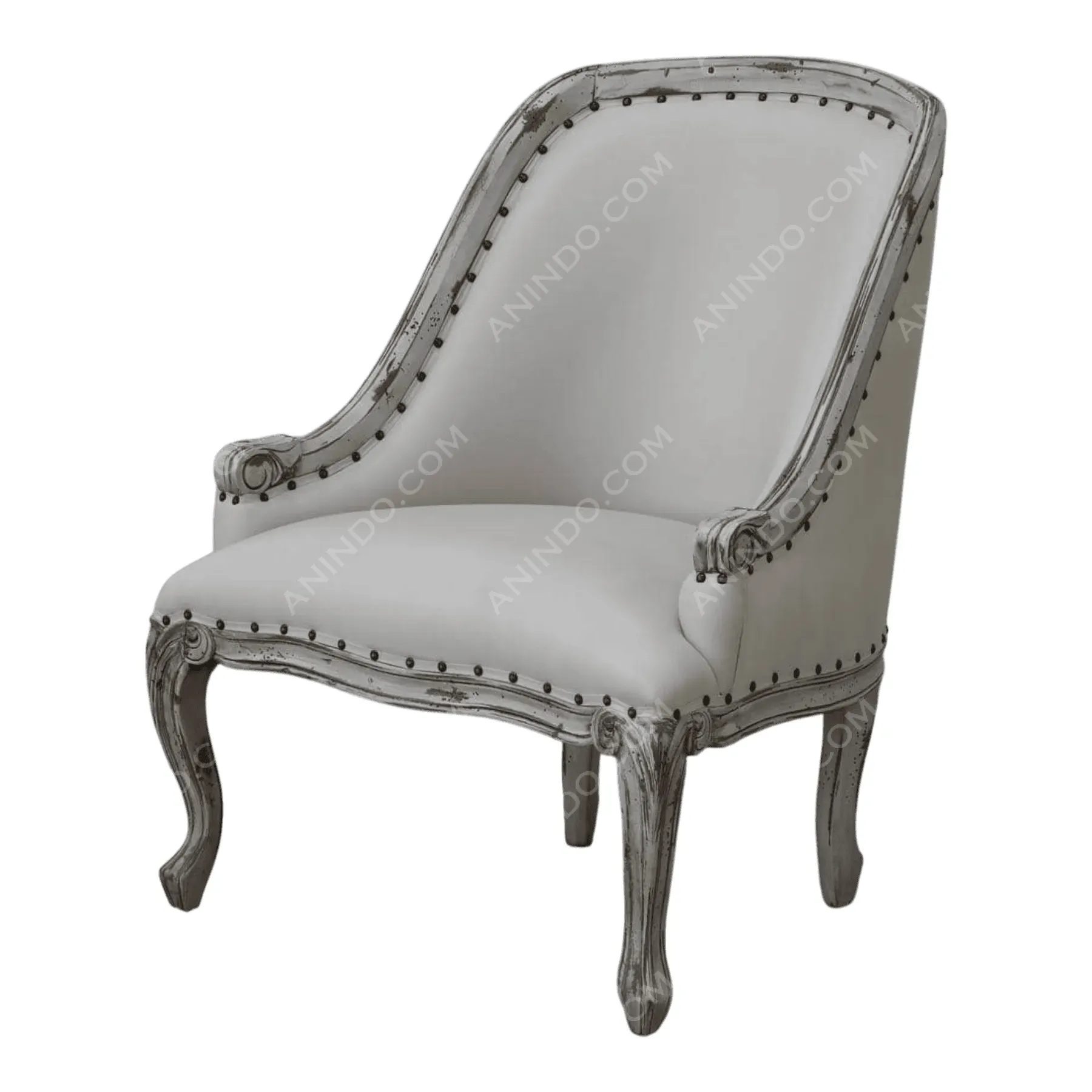 Provencal Linen Armchair - Image 7
