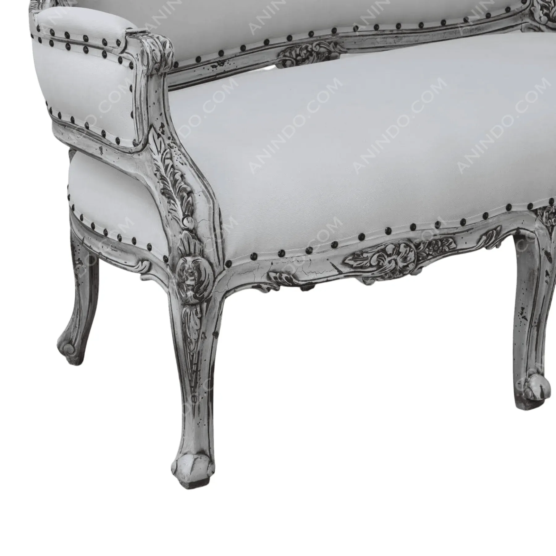Rochelle Linen Settee - Image 3