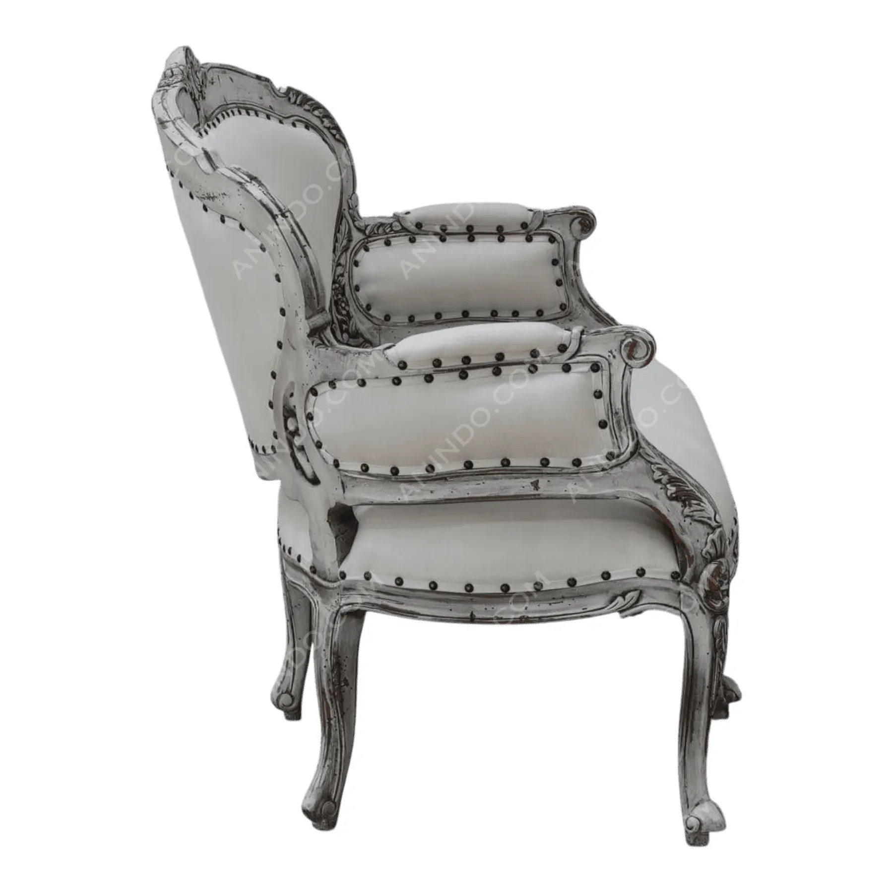 Rochelle Linen Settee - Image 5