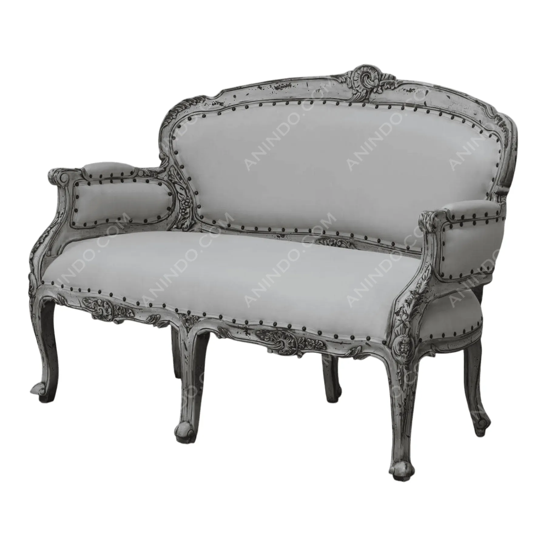 Rochelle Linen Settee - Image 8
