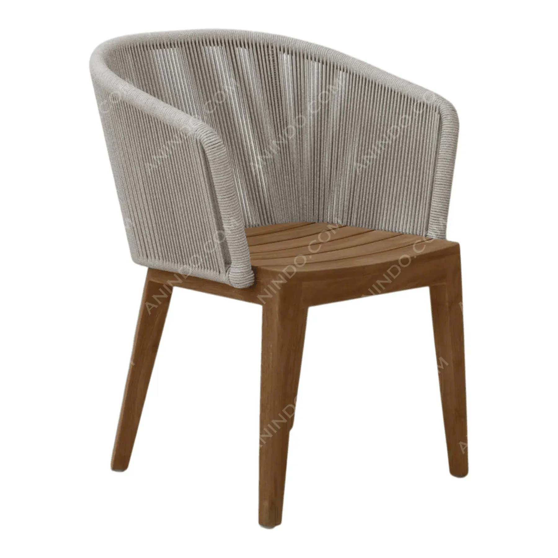 Kai Rope & Teak Chair - Image 2