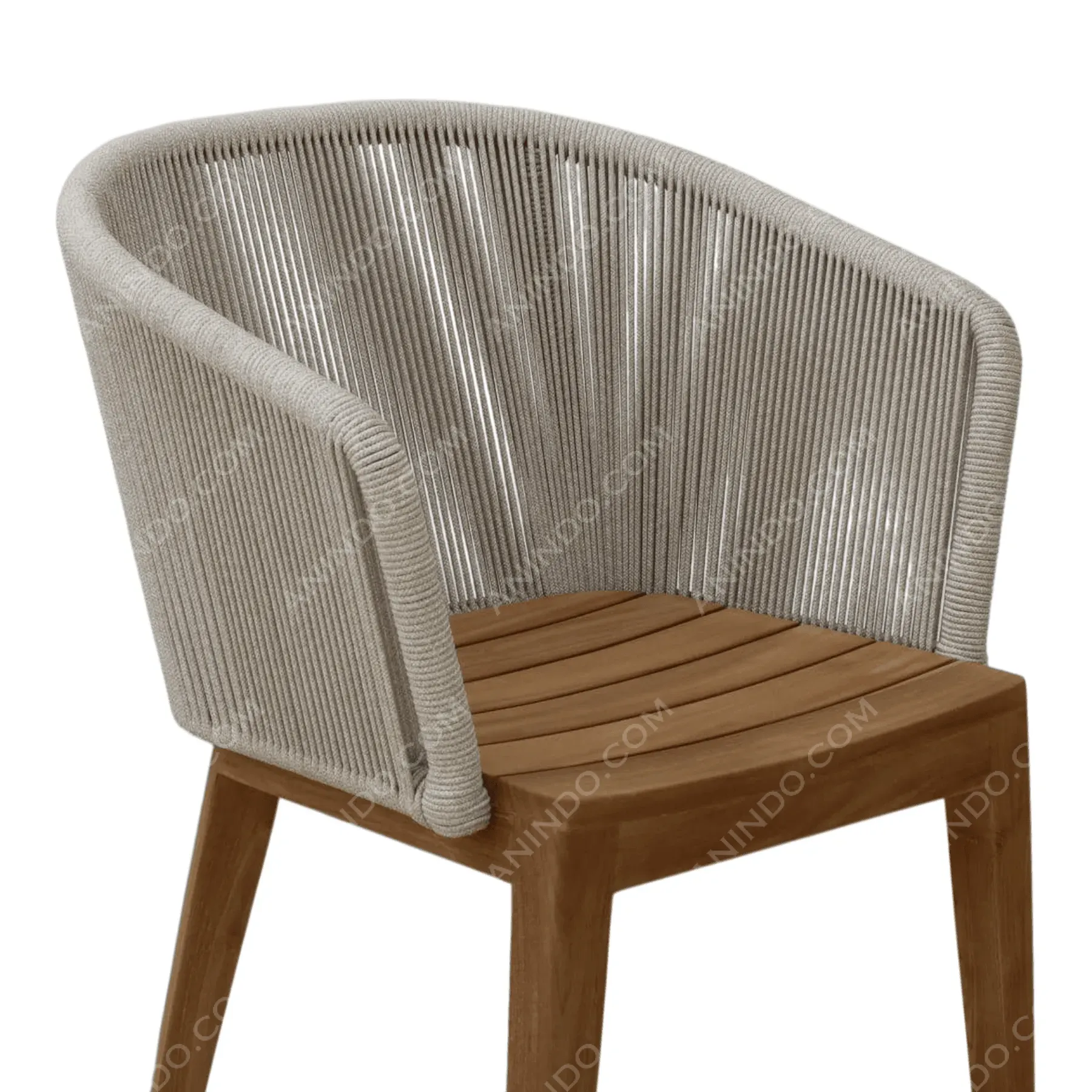 Kai Rope & Teak Chair - Image 3
