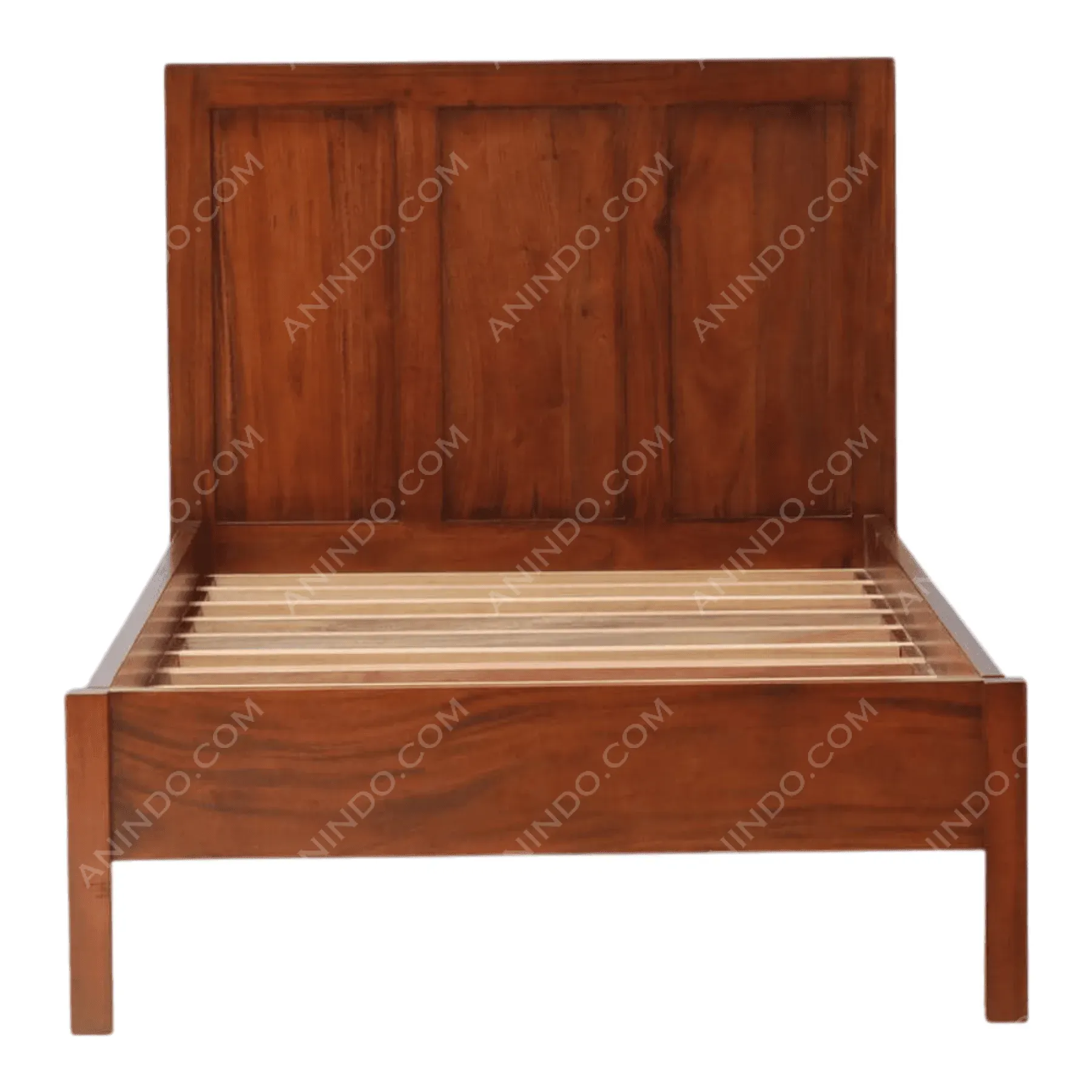 Paneled Platform Bed (Dark Tone)