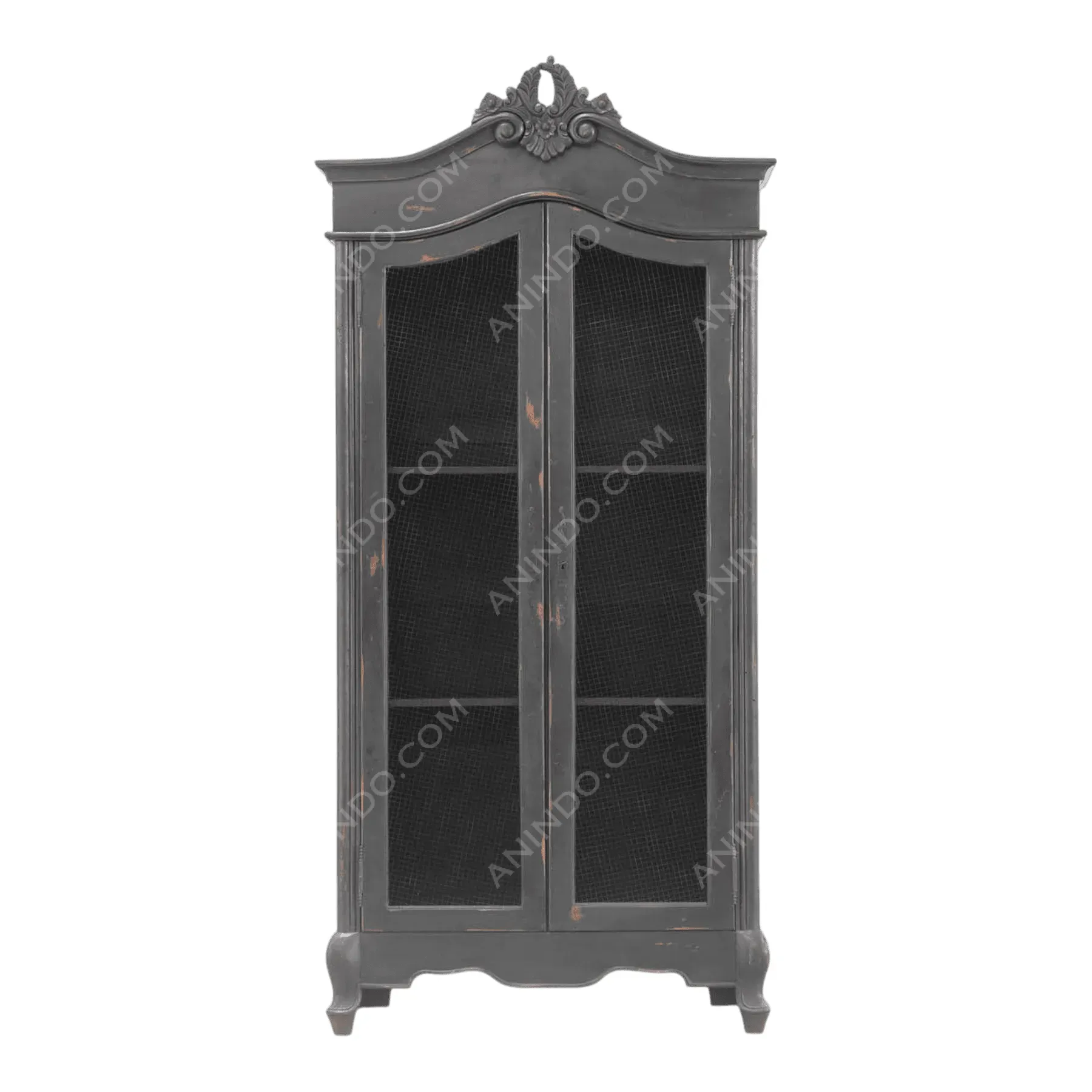 Wire Mesh Armoire Display Cabinet