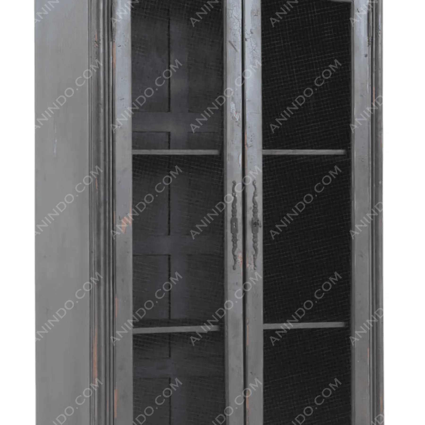 Wire Mesh Armoire Display Cabinet - Image 3