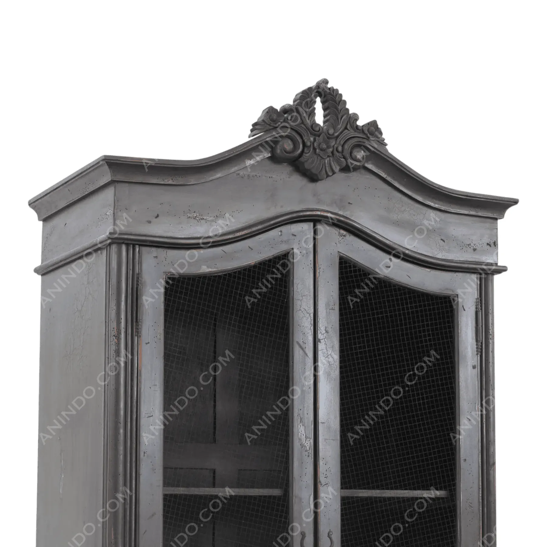 Wire Mesh Armoire Display Cabinet - Image 4