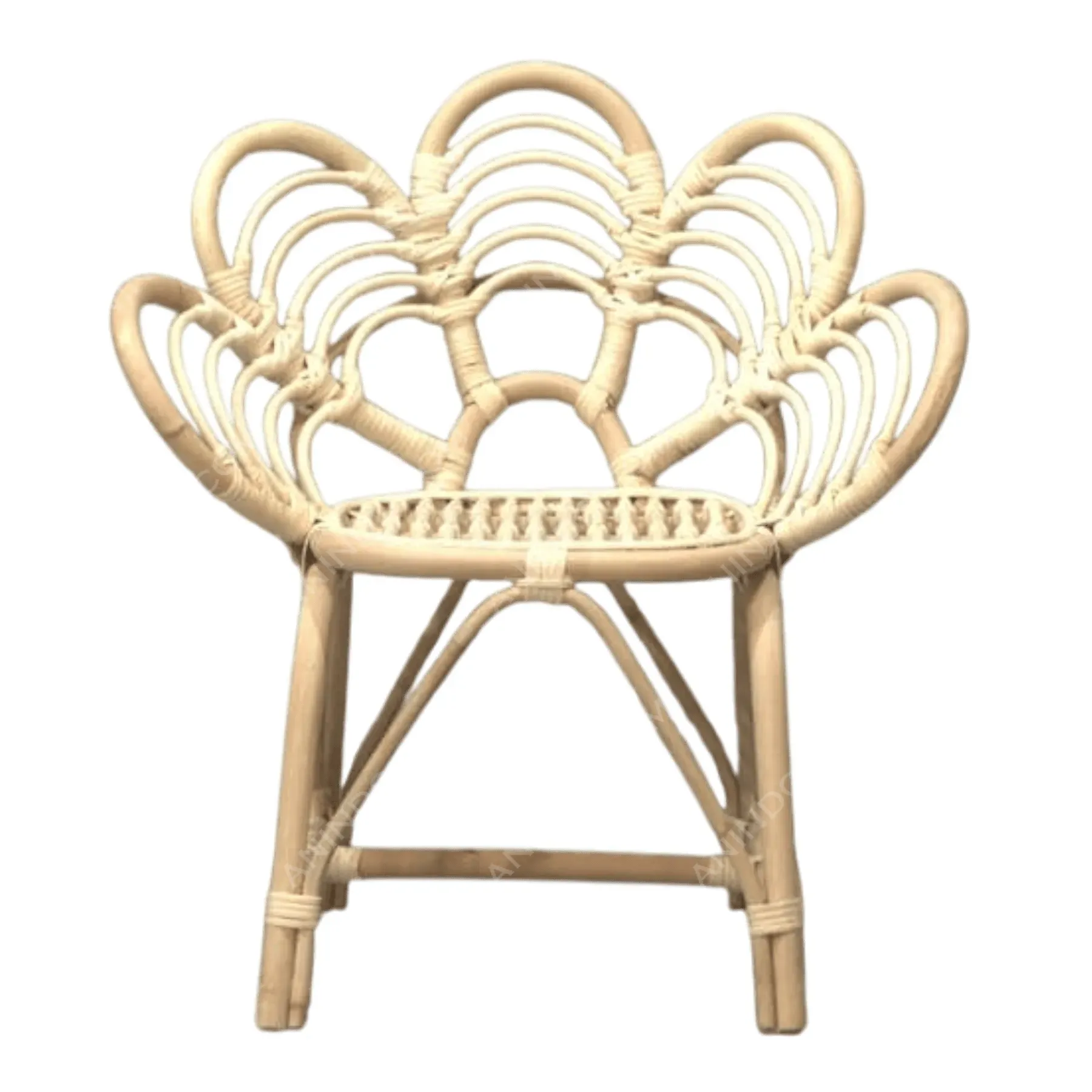 Petal Bloom Rattan Chair