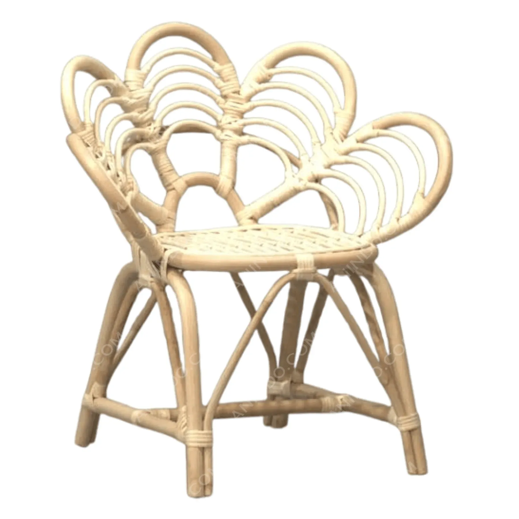 Petal Bloom Rattan Chair - Image 2