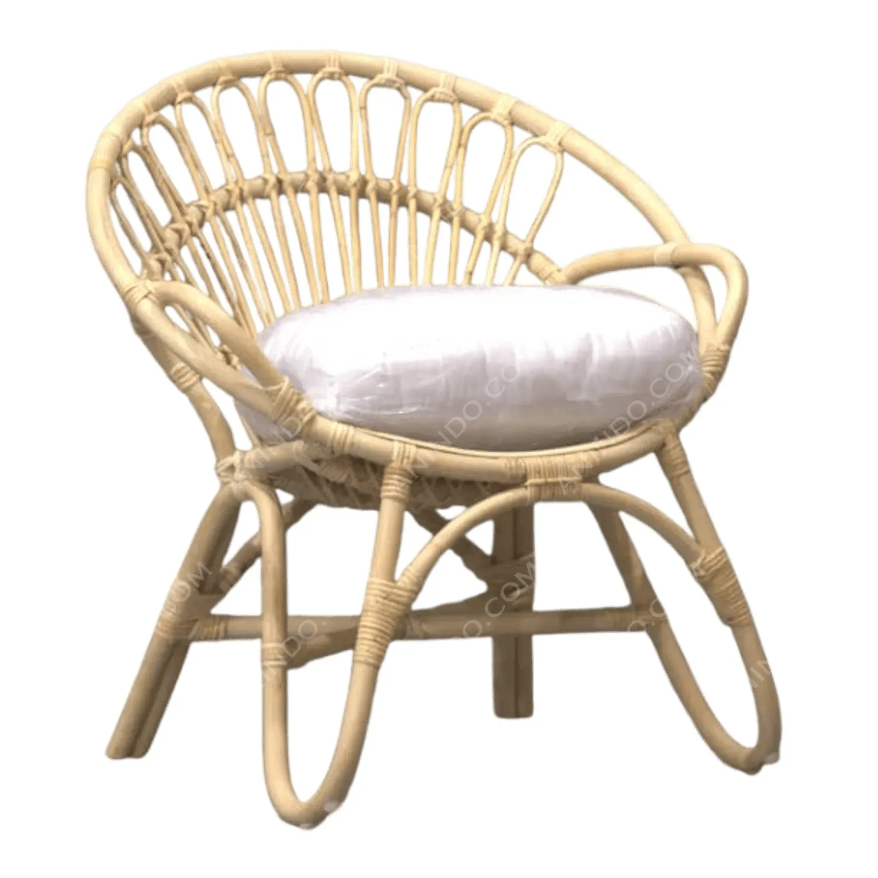 Cove Rattan Bowl Chair - Image 2