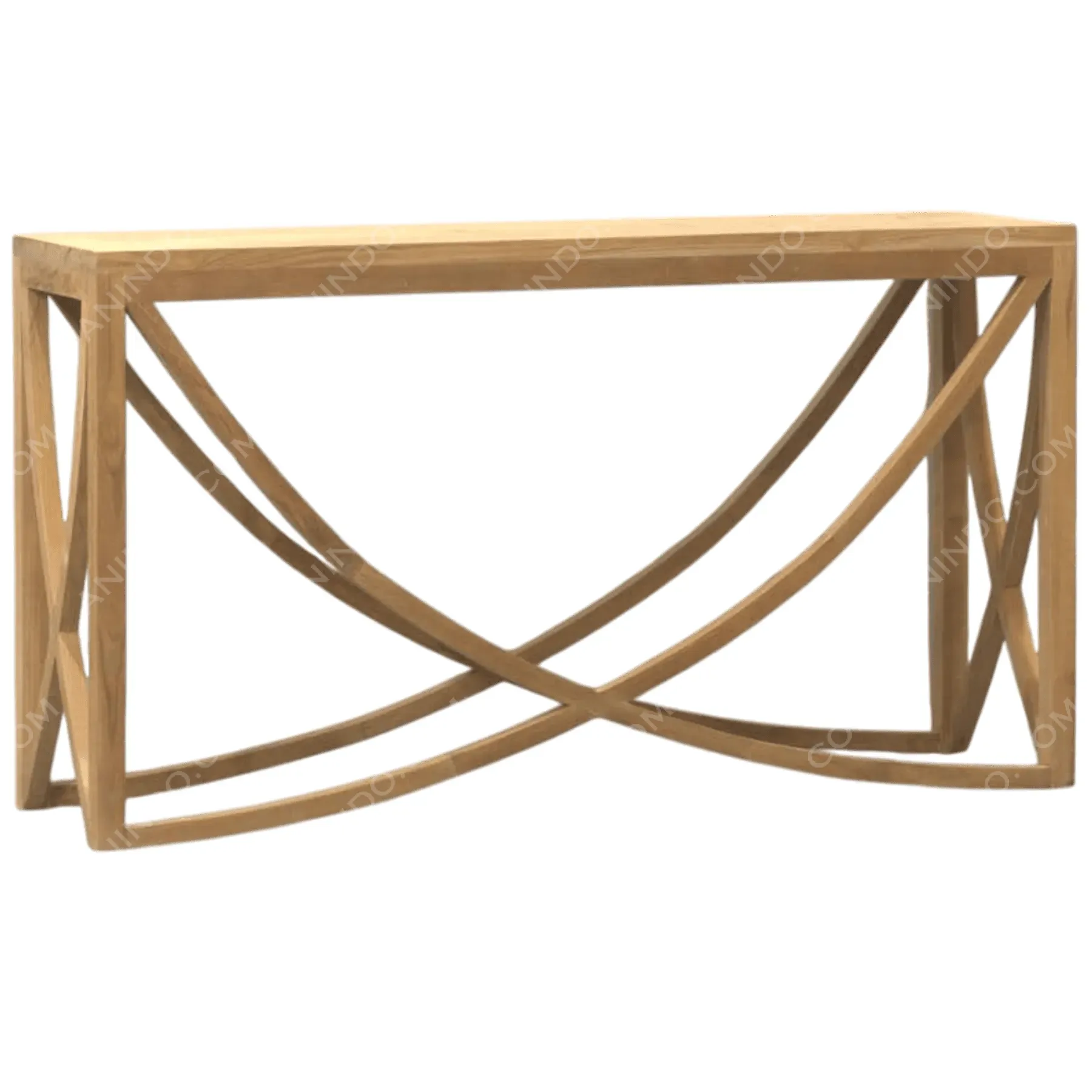 Arcadian Teak Cross-Console Table - Image 2