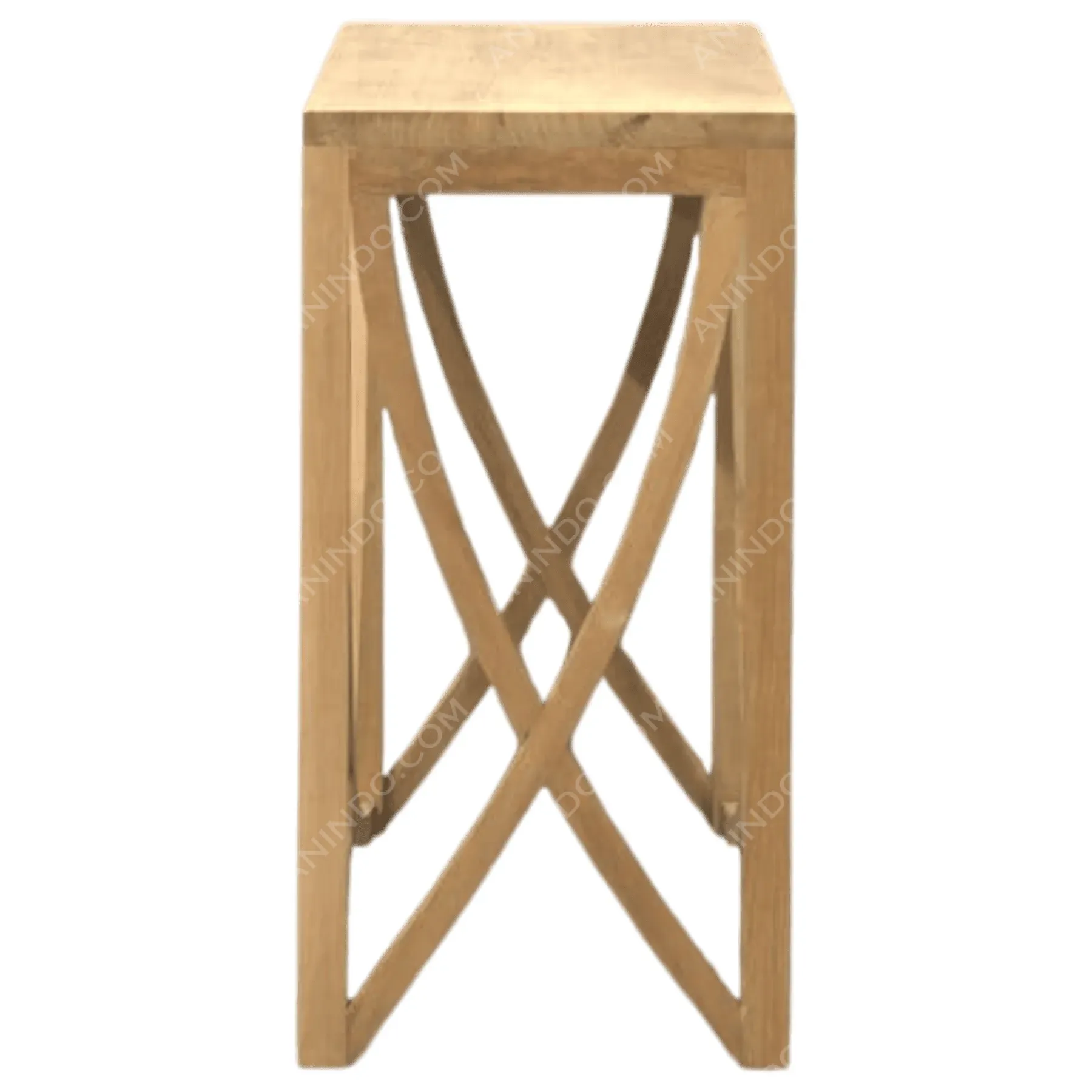 Arcadian Teak Cross-Console Table - Image 3