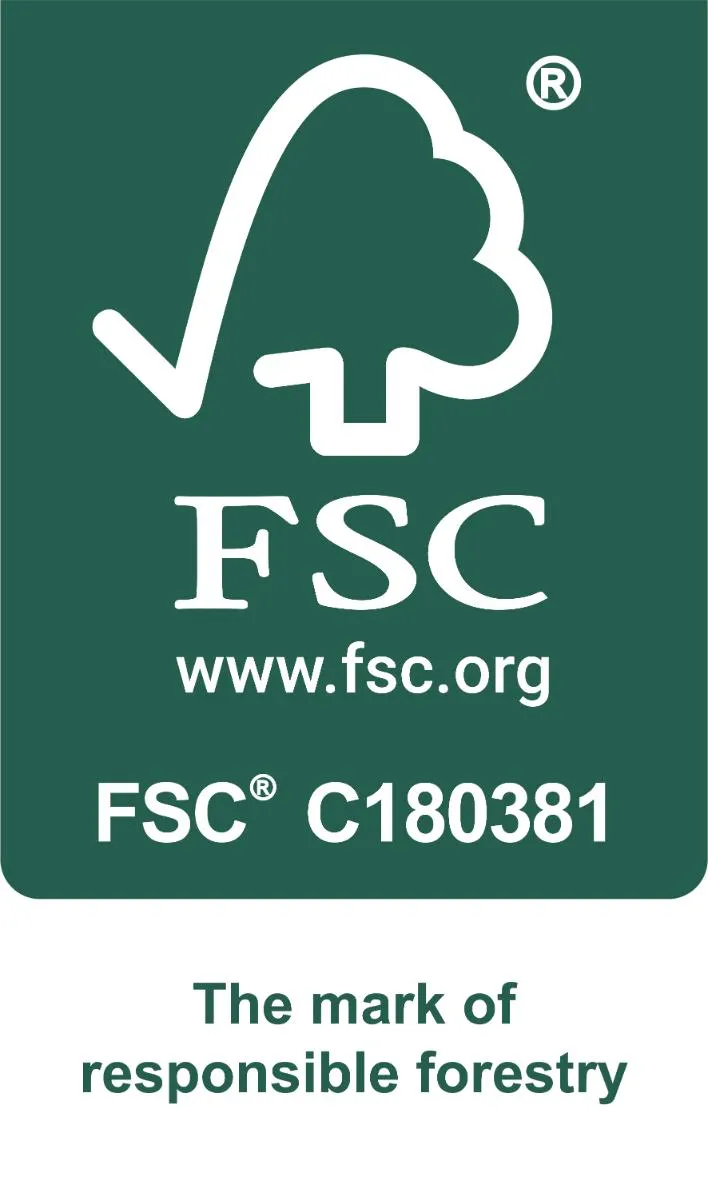 FSC logo representing responsible forestry certification.
