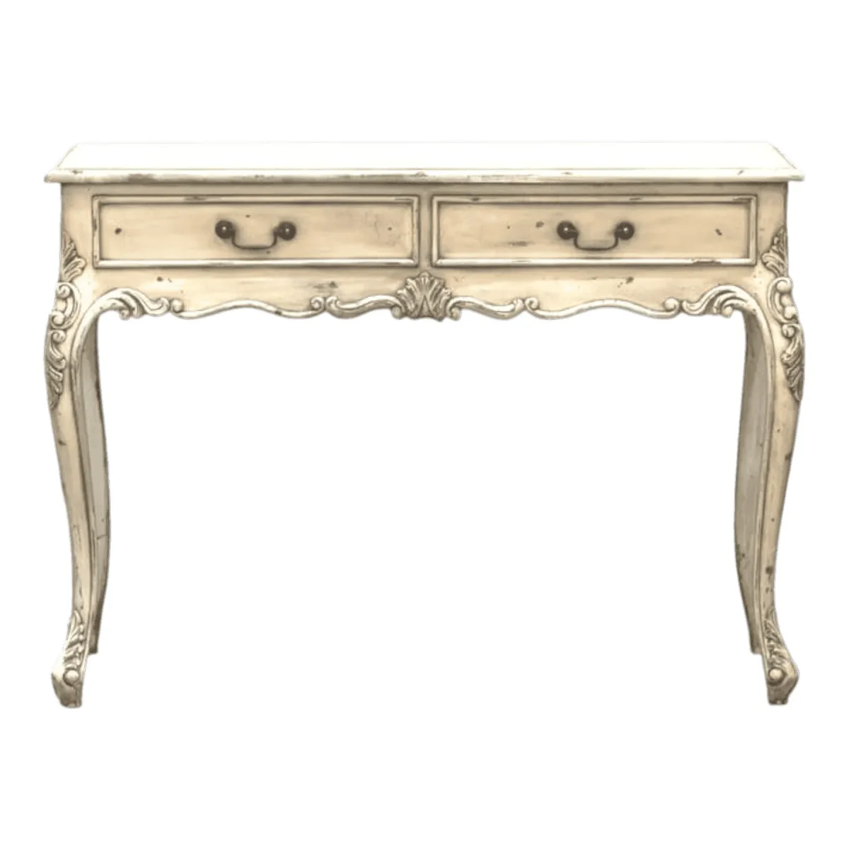 Ivory Patina Console