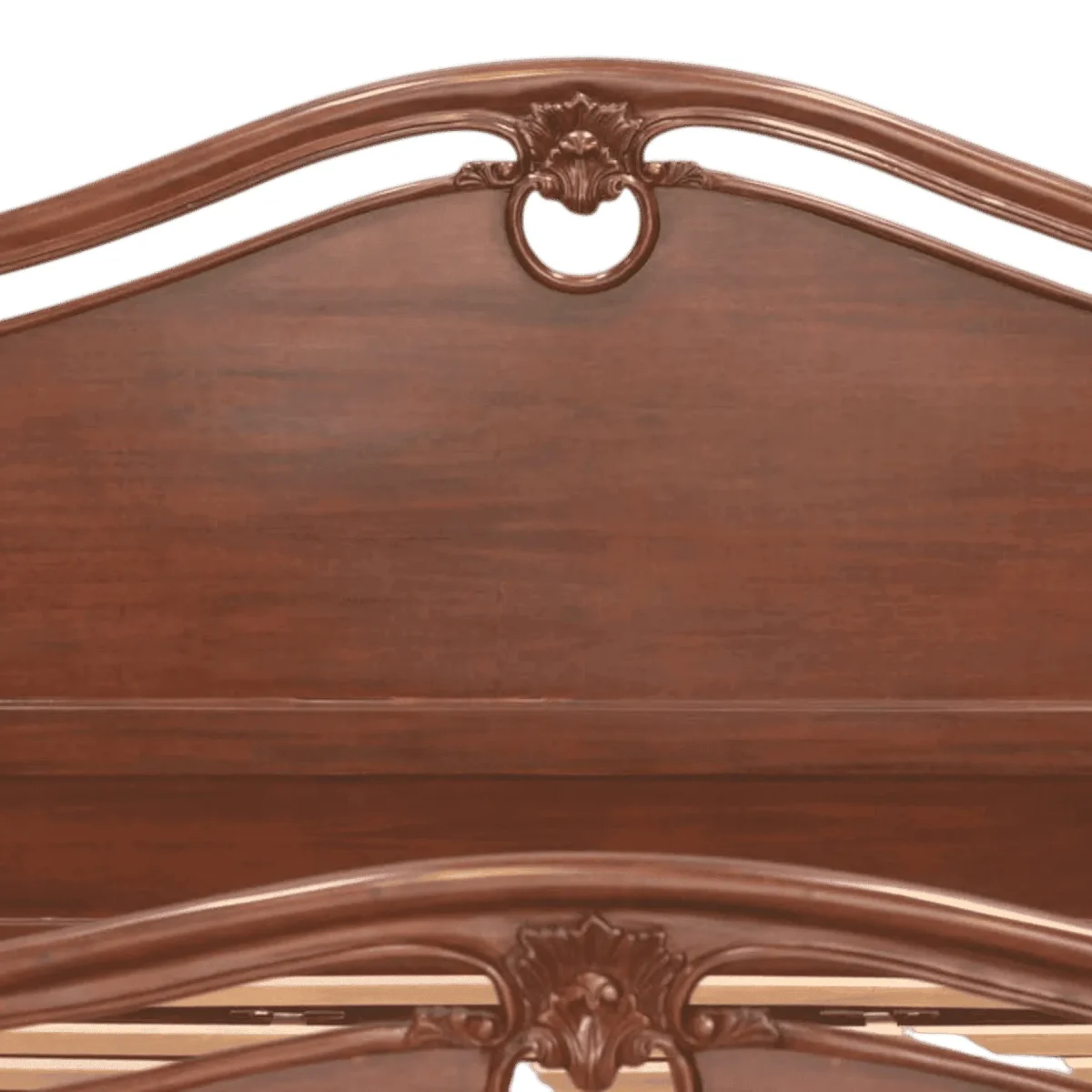 Mahogany Sleigh Curve Bed Frame - Image 2