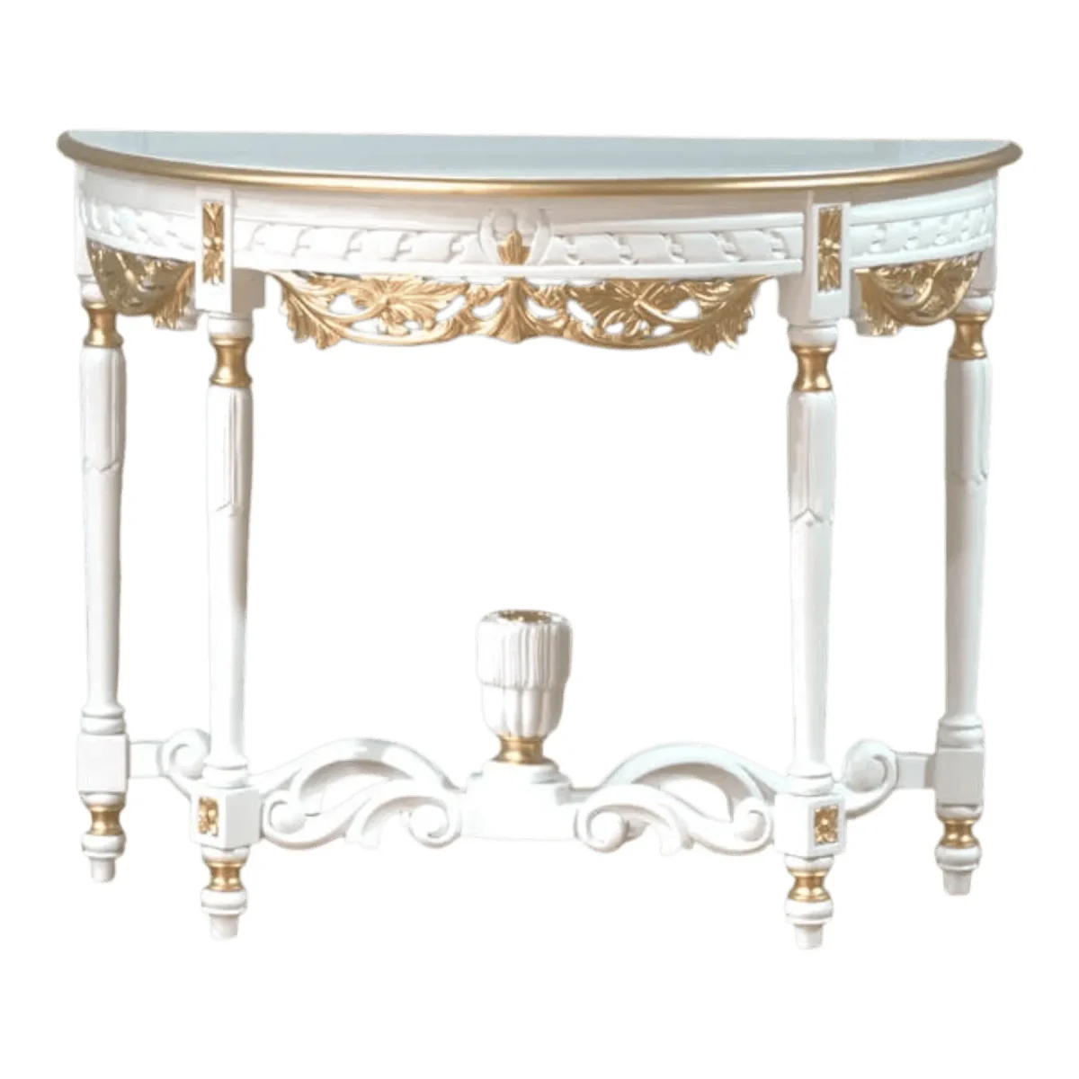 Celestial Gilded Half-Moon Console