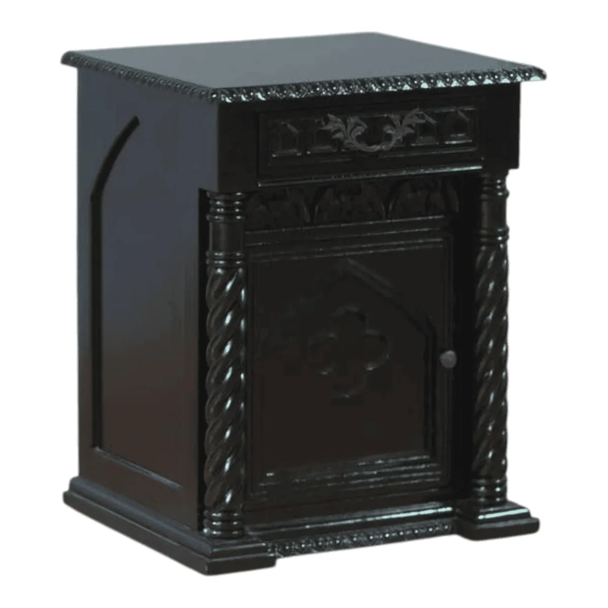 Obsidian Gothic Bedside Cabinet - Image 2