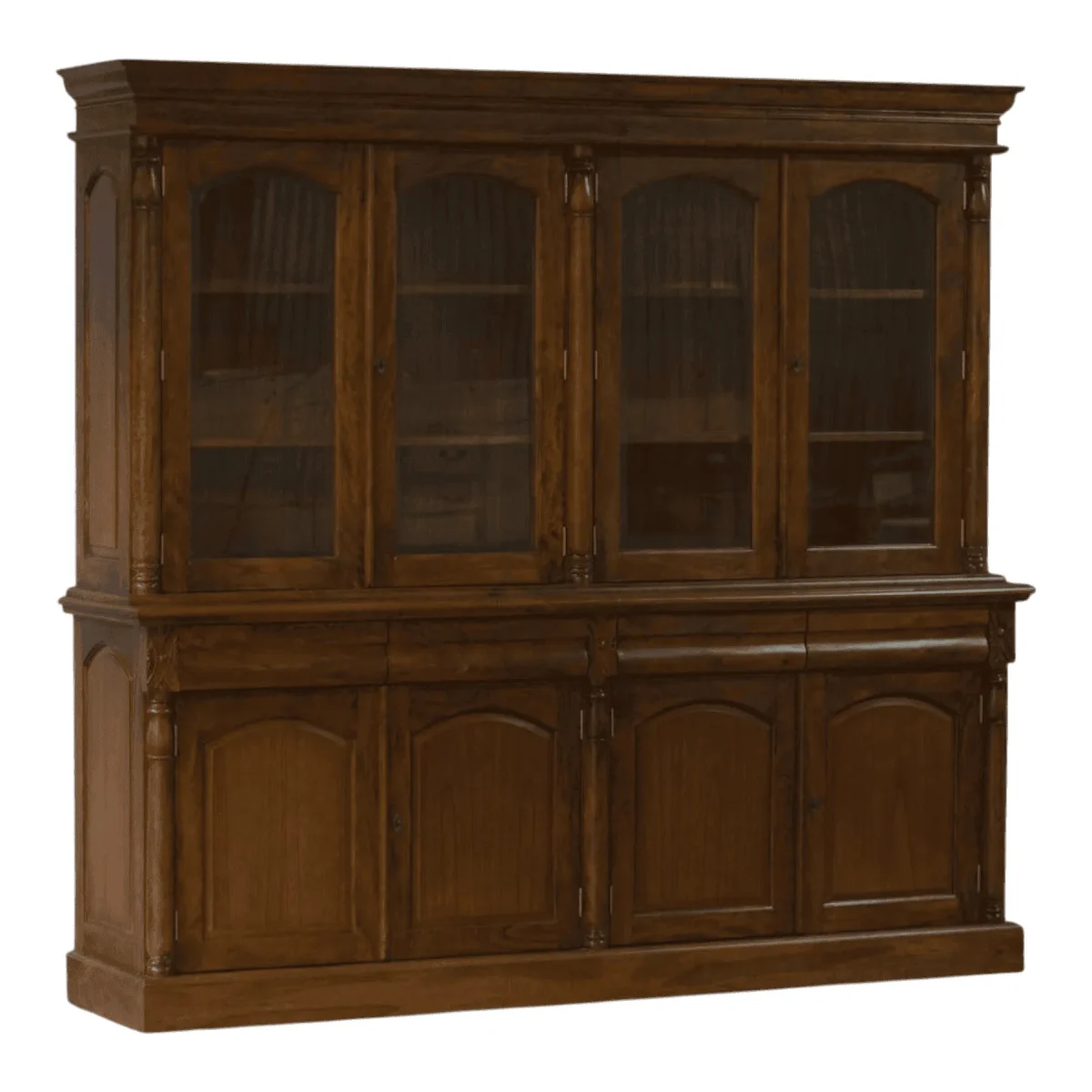 Heritage Grandeur: Eight-Door Teak Display Case - Image 2