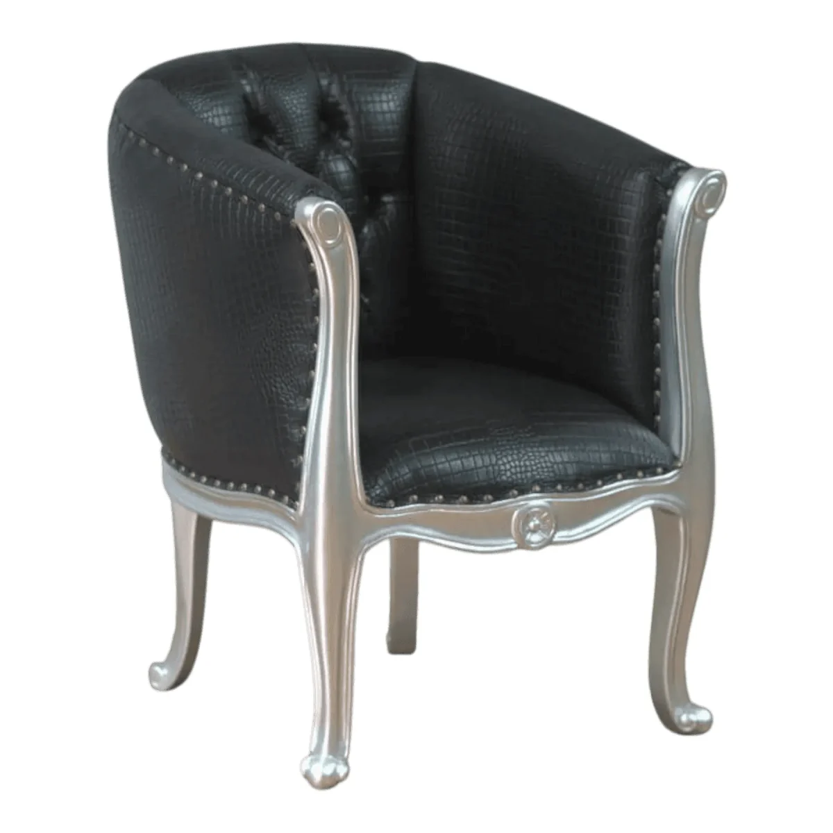 Drava Chair (Black-Silver) - Image 2